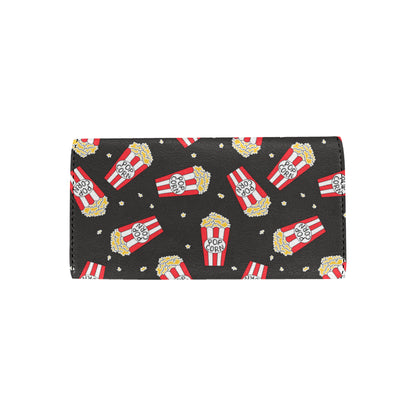 Popcorn Pattern Print Design A01 Women's Trifold Wallet