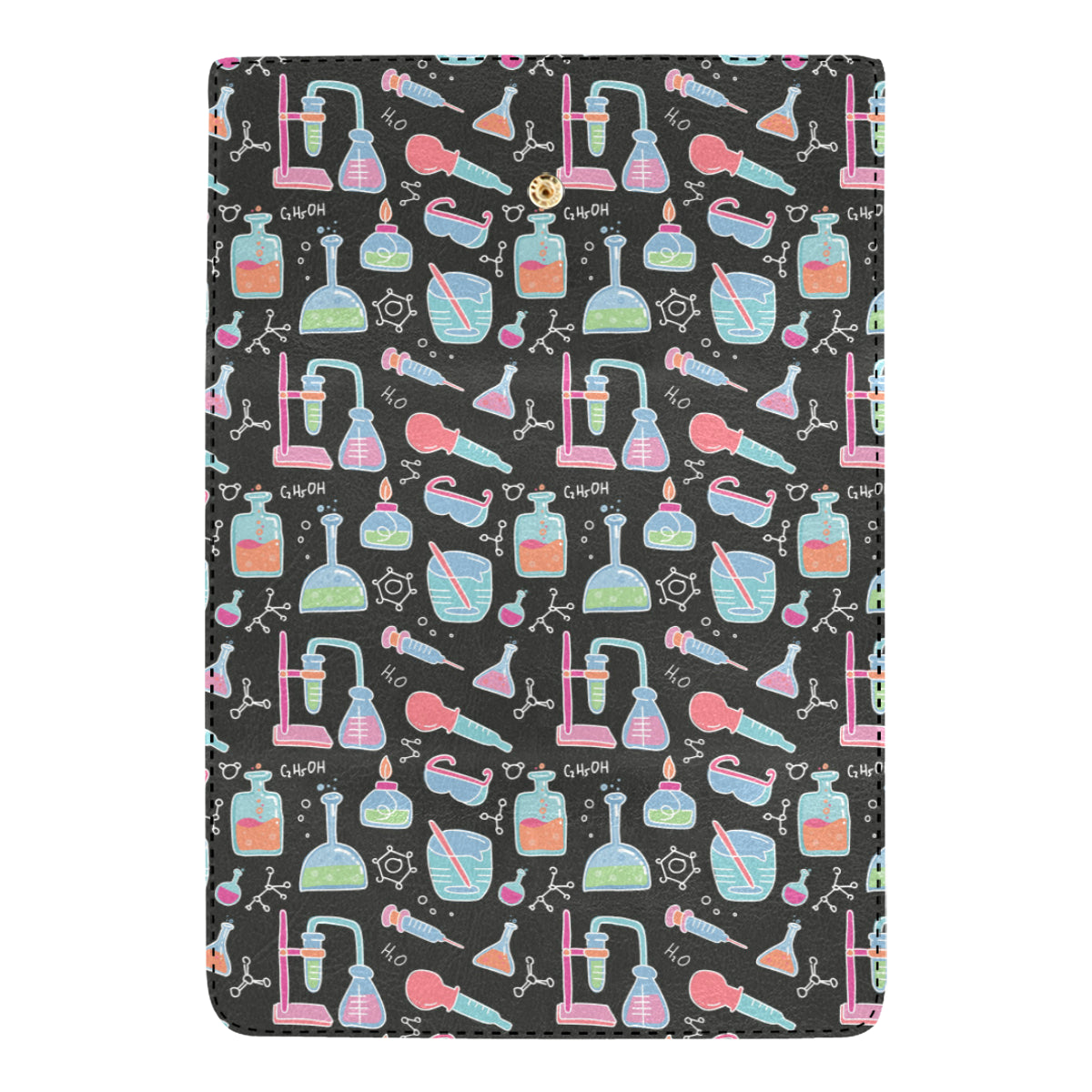 Chemical Pattern Print Design 06 Women's Trifold Wallet