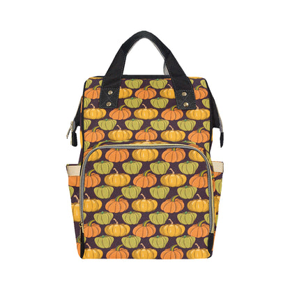 Pumpkin Pattern Print Design A01 Diaper Bag Backpack