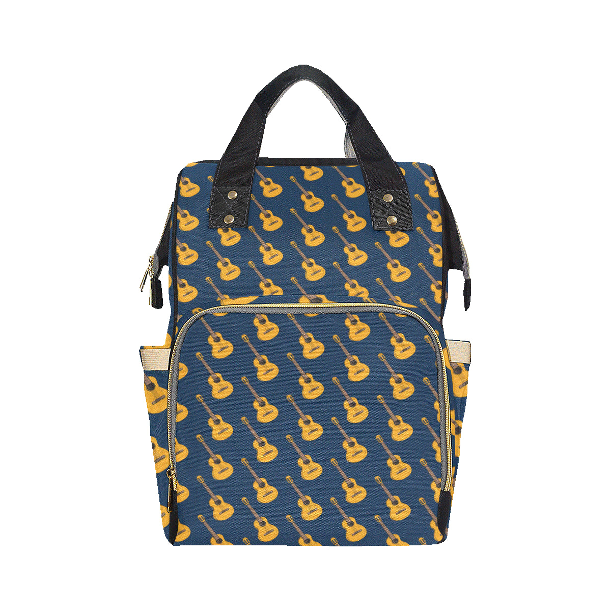 Acoustic Guitar Pattern Print Design 04 Diaper Bag Backpack