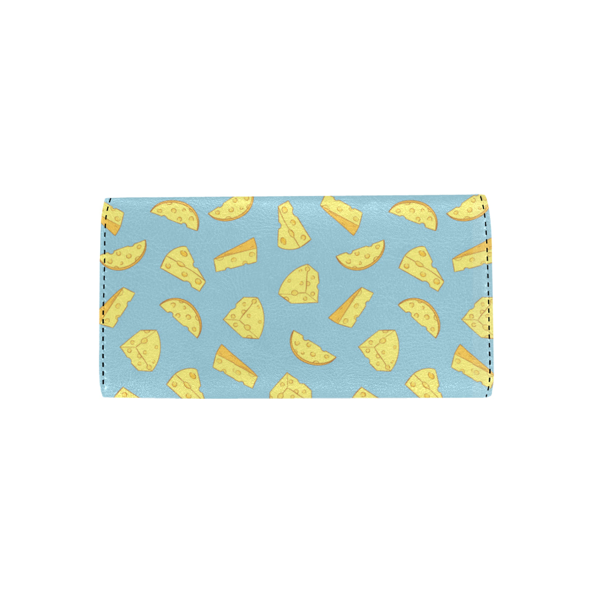 Cheese Pattern Print Design 04 Women's Trifold Wallet
