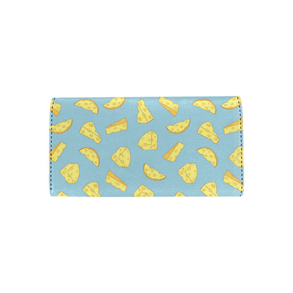 Cheese Pattern Print Design 04 Women's Trifold Wallet