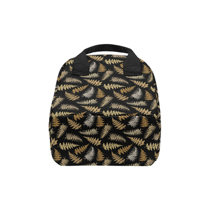 Fern Leave Bright Print Pattern Insulated Lunch Bag