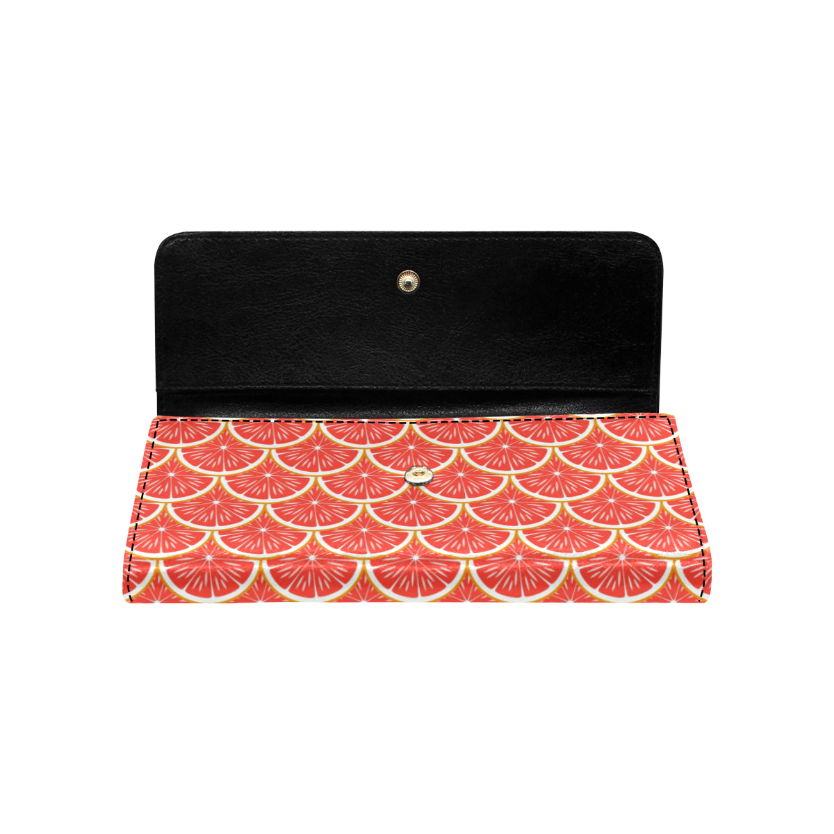 Grapefruit Pattern Print Design GF07 Women's Trifold Wallet