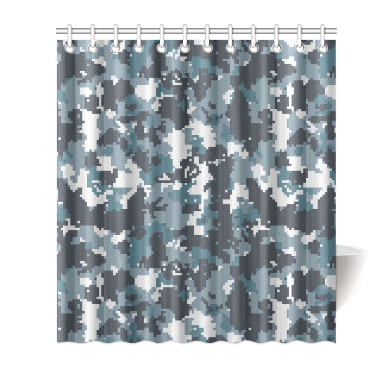 ACU Digital Urban Camouflage Shower Curtain