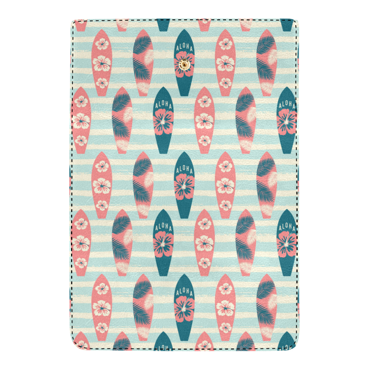 Aloha Hawaii Surfboard Pattern Print Design 02 Women's Trifold Wallet