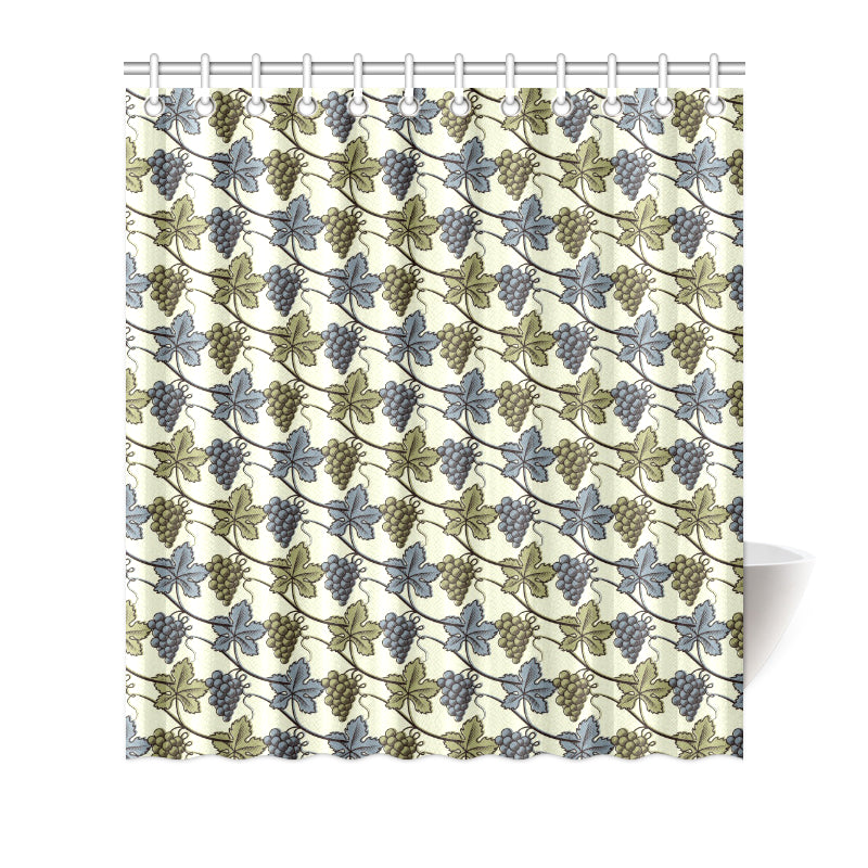 Grape Pattern Print Design GP03 Shower Curtain