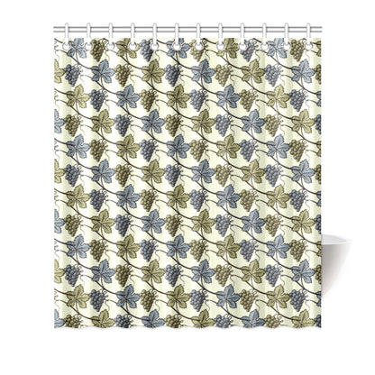 Grape Pattern Print Design GP03 Shower Curtain