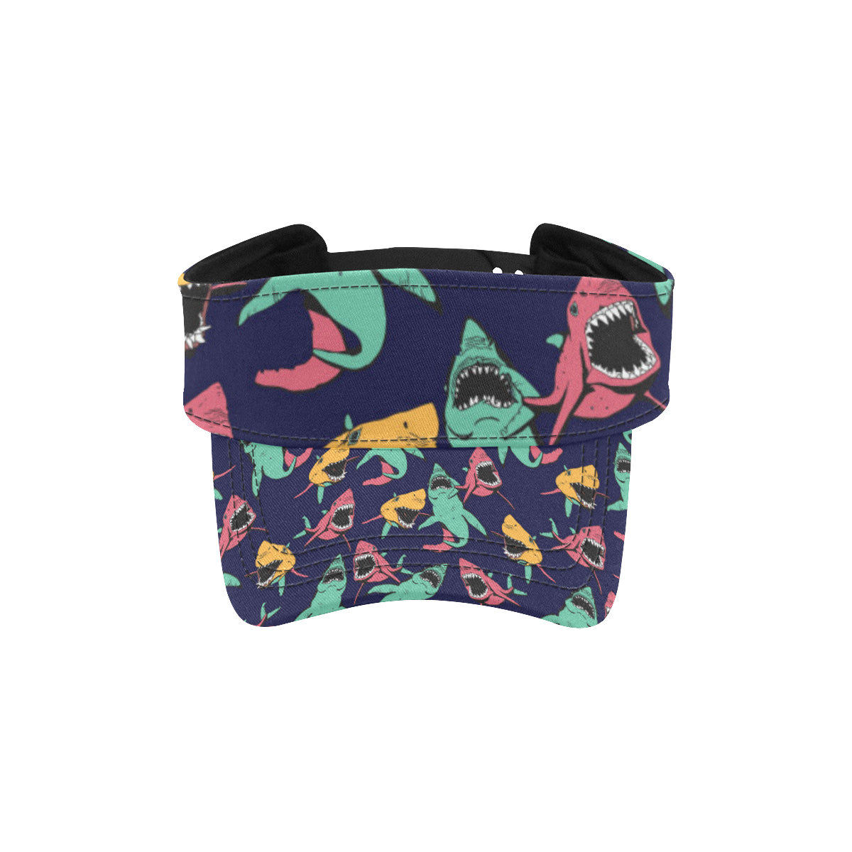 Shark Bite Pattern Unisex Sun Visor
