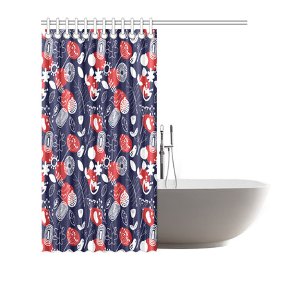 Nordic Pattern Print Design A02 Shower Curtain