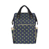 Boa Pattern Print Design 02 Diaper Bag Backpack