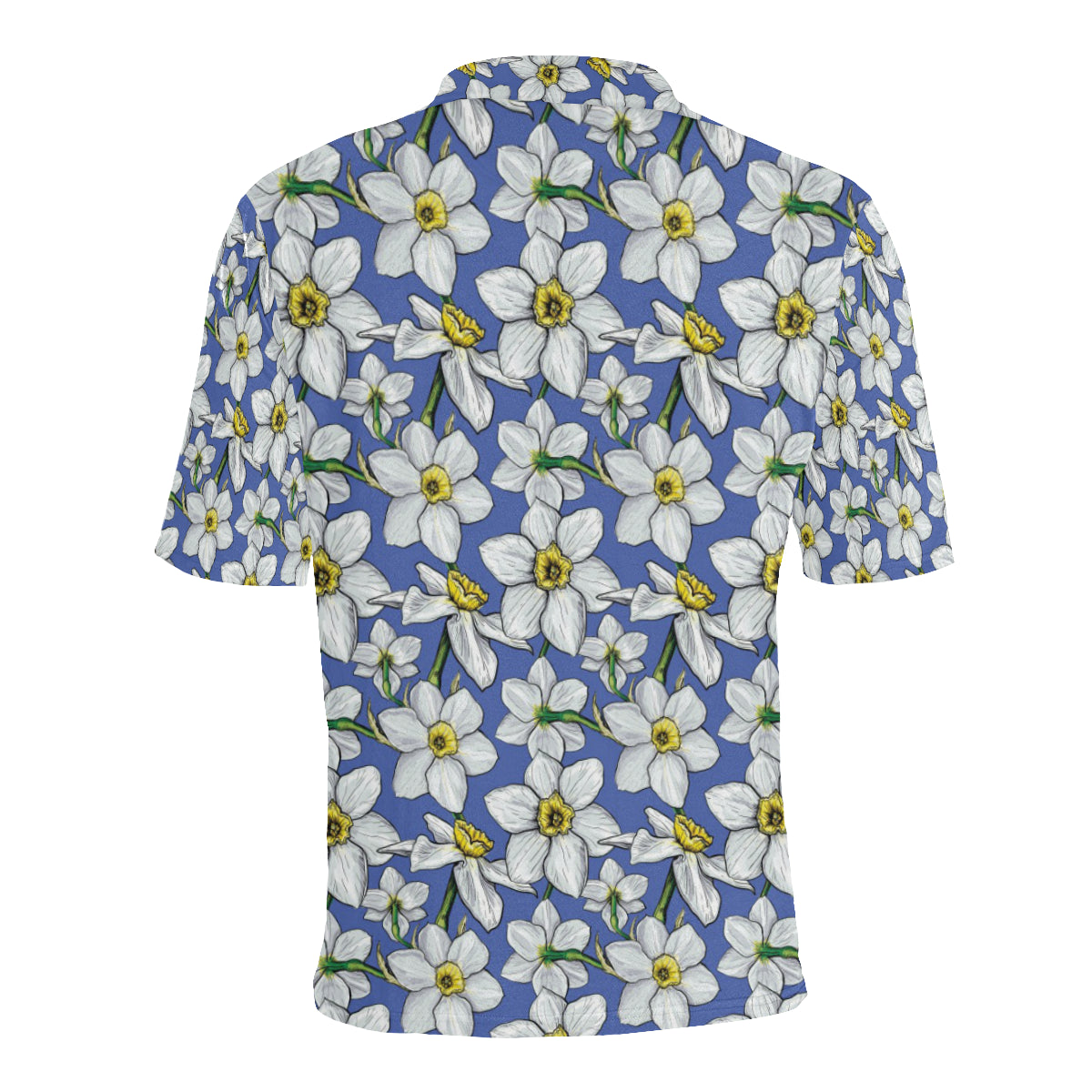Daffodils Pattern Print Design DF08 Men Polo Shirt
