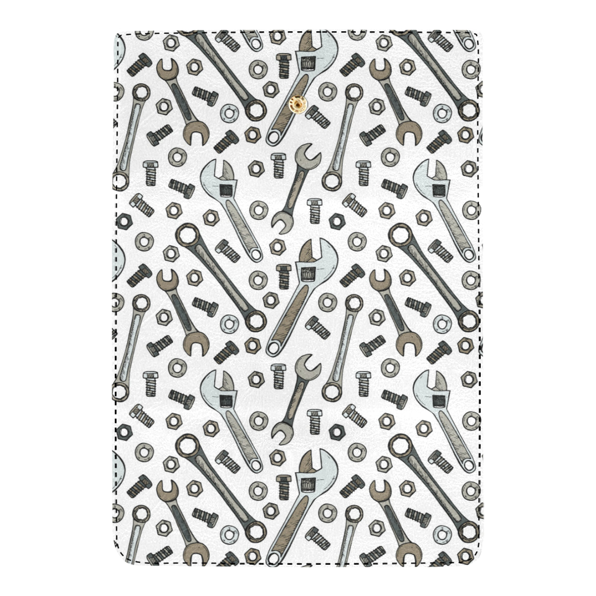Mechanic Pattern Print Design 03 Women's Trifold Wallet