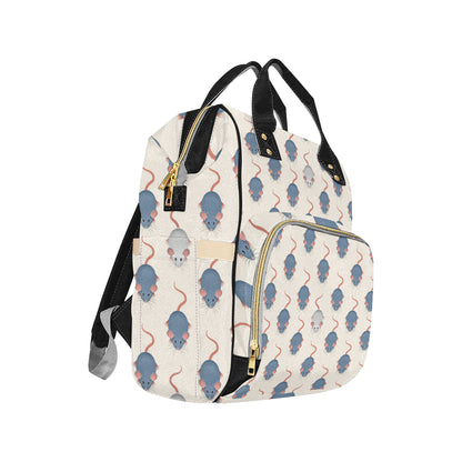 Rat Pattern Print Design 03 Diaper Bag Backpack