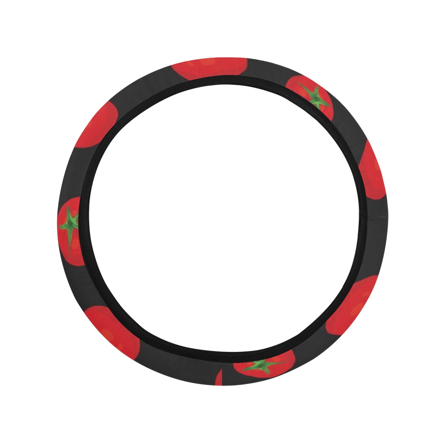 Tomato Print Design LKS305 Steering Wheel Cover with Elastic Edge