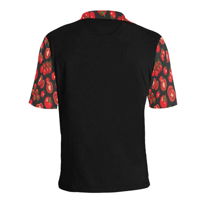 Tomato Print Design LKS303 Men Polo Shirt