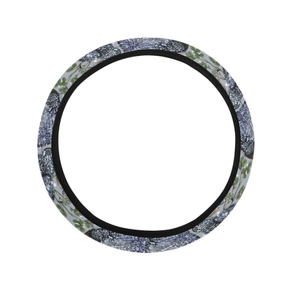 Guinea Fowl Print Design LKS402 Steering Wheel Cover with Elastic Edge