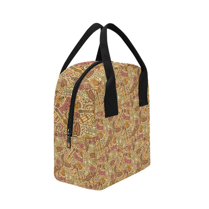Hippie Print Design LKS305 Insulated Lunch Bag