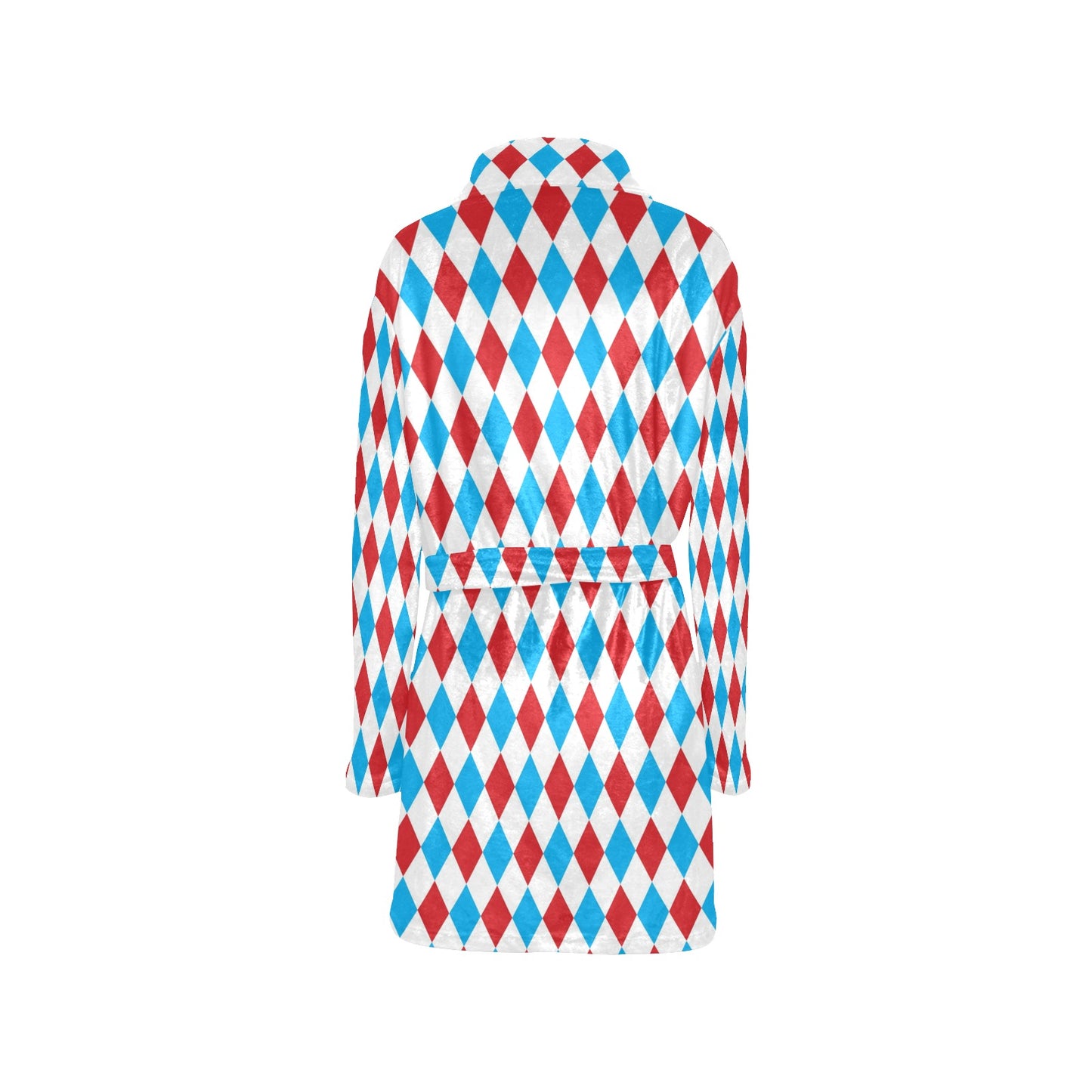 Harlequin Print Design LKS402 Women's Fleece Robe