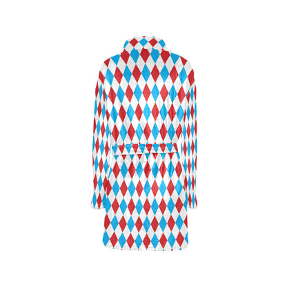 Harlequin Print Design LKS402 Women's Fleece Robe