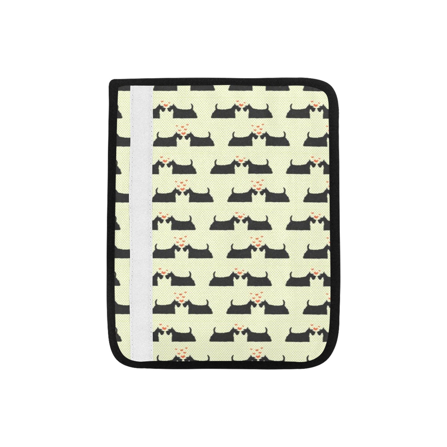 Scottish Terriers Print Design LKS304 Car Seat Belt Cover