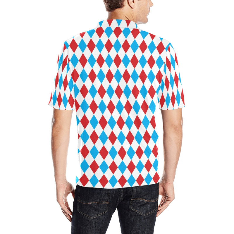 Harlequin Print Design LKS402 Men Polo Shirt