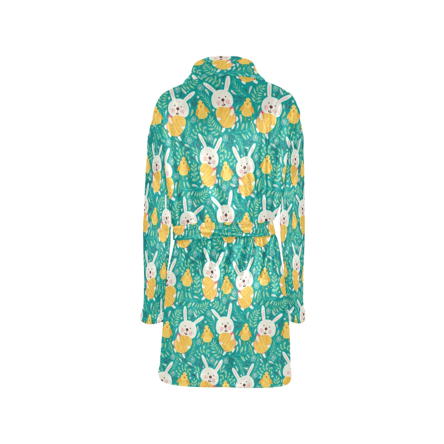 Easter Eggs Pattern Print Design RB02 Women's Fleece Robe