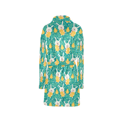 Easter Eggs Pattern Print Design RB02 Women's Fleece Robe