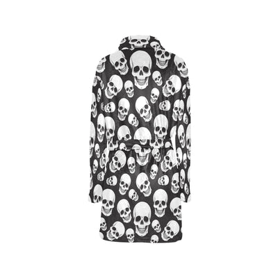 Skull Print Design LKS301 Women's Fleece Robe