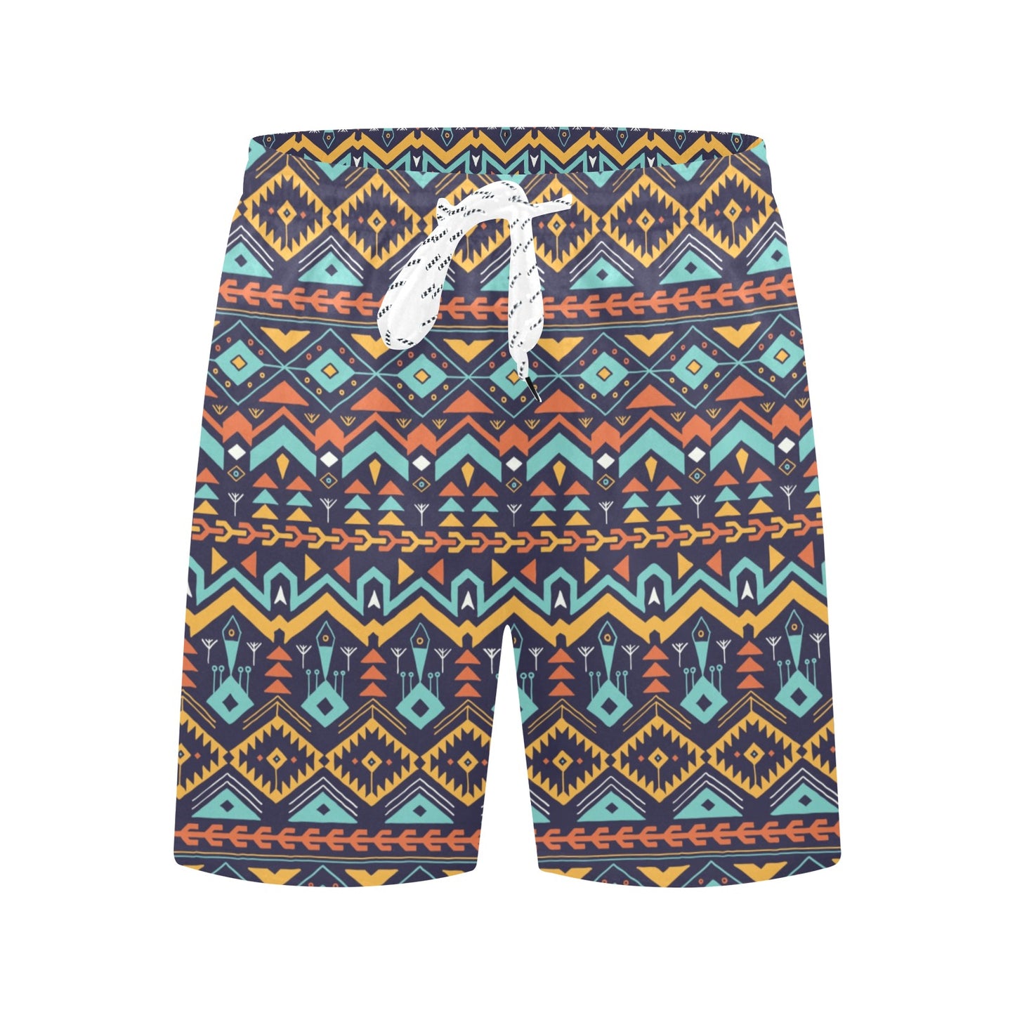 Aztec Style Print Pattern Men's Swim Trunks Beach Shorts
