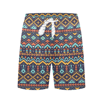 Aztec Style Print Pattern Men's Swim Trunks Beach Shorts