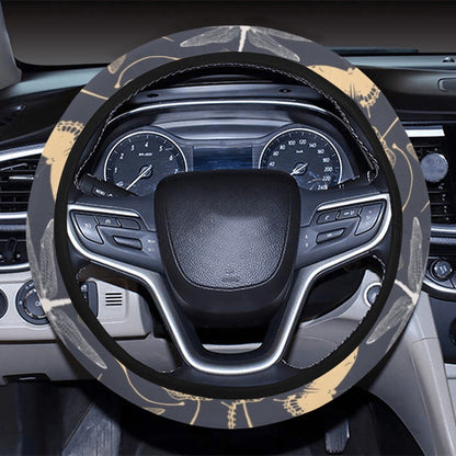 Dragonfly Print Design LKS404 Steering Wheel Cover with Elastic Edge