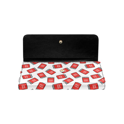 Bible Pattern Print Design 03 Women's Trifold Wallet