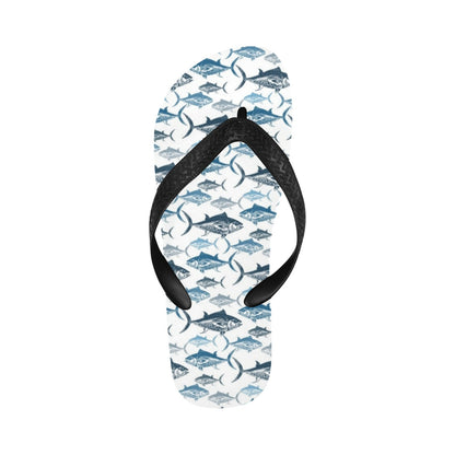 Tuna Fish Print Design LKS303 Flip Flops