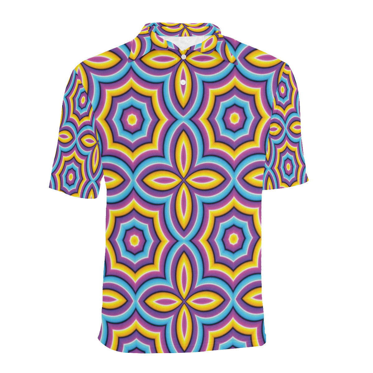 Optical illusion Pattern Print Design A03 Men Polo Shirt