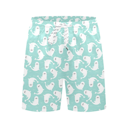 Sea Lion Print Design LKS401 Men's Swim Trunks Beach Shorts