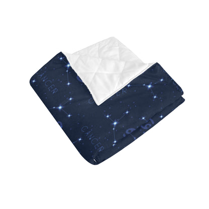 Cancer Zodiac Pattern Print Design 05 Premium Quilt