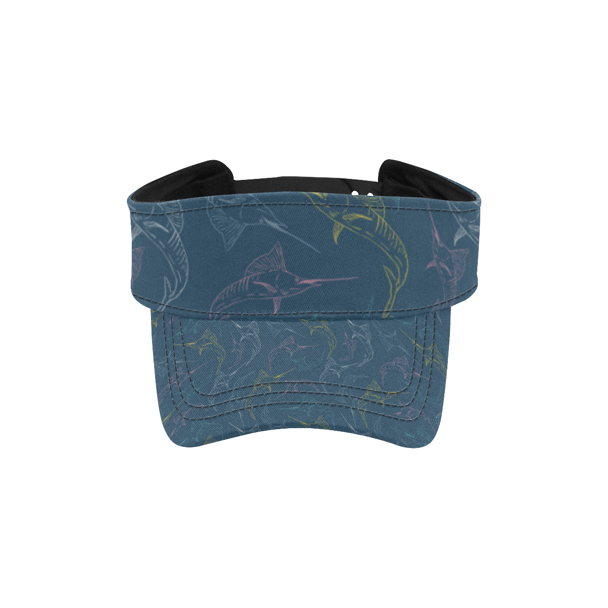 Swordfish Pattern Print Design 02 Unisex Sun Visor