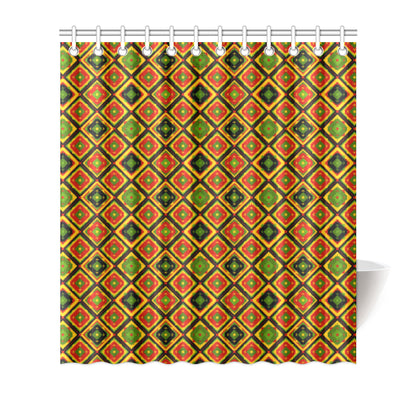 Rasta Reggae Color Pattern Shower Curtain