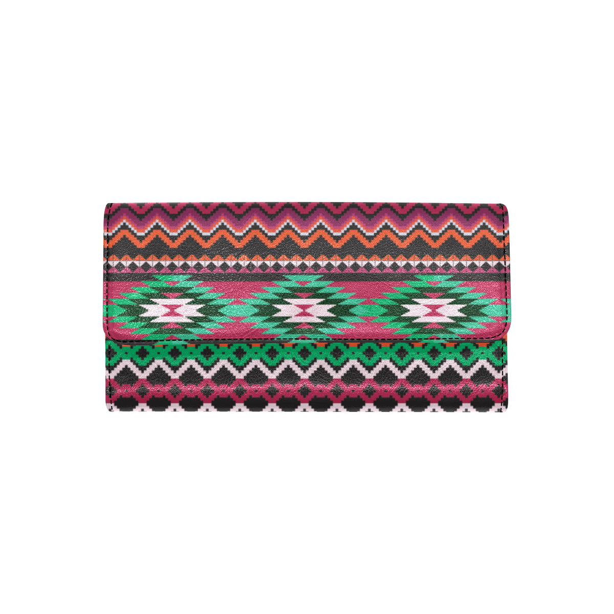 Mexican Pattern Print Design 01 Women's Trifold Wallet