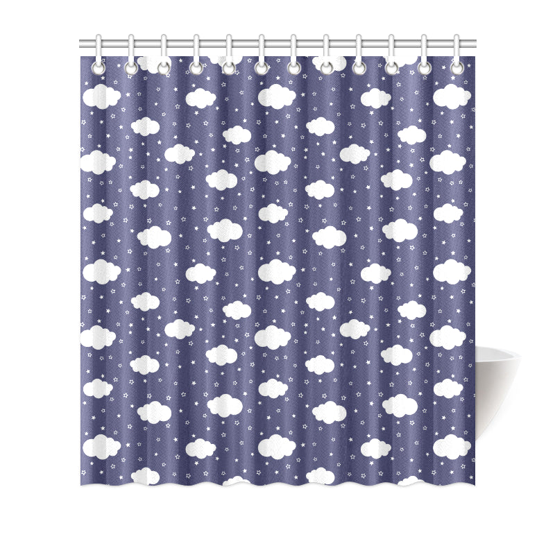 Cloud  Pattern Print Design 03 Shower Curtain