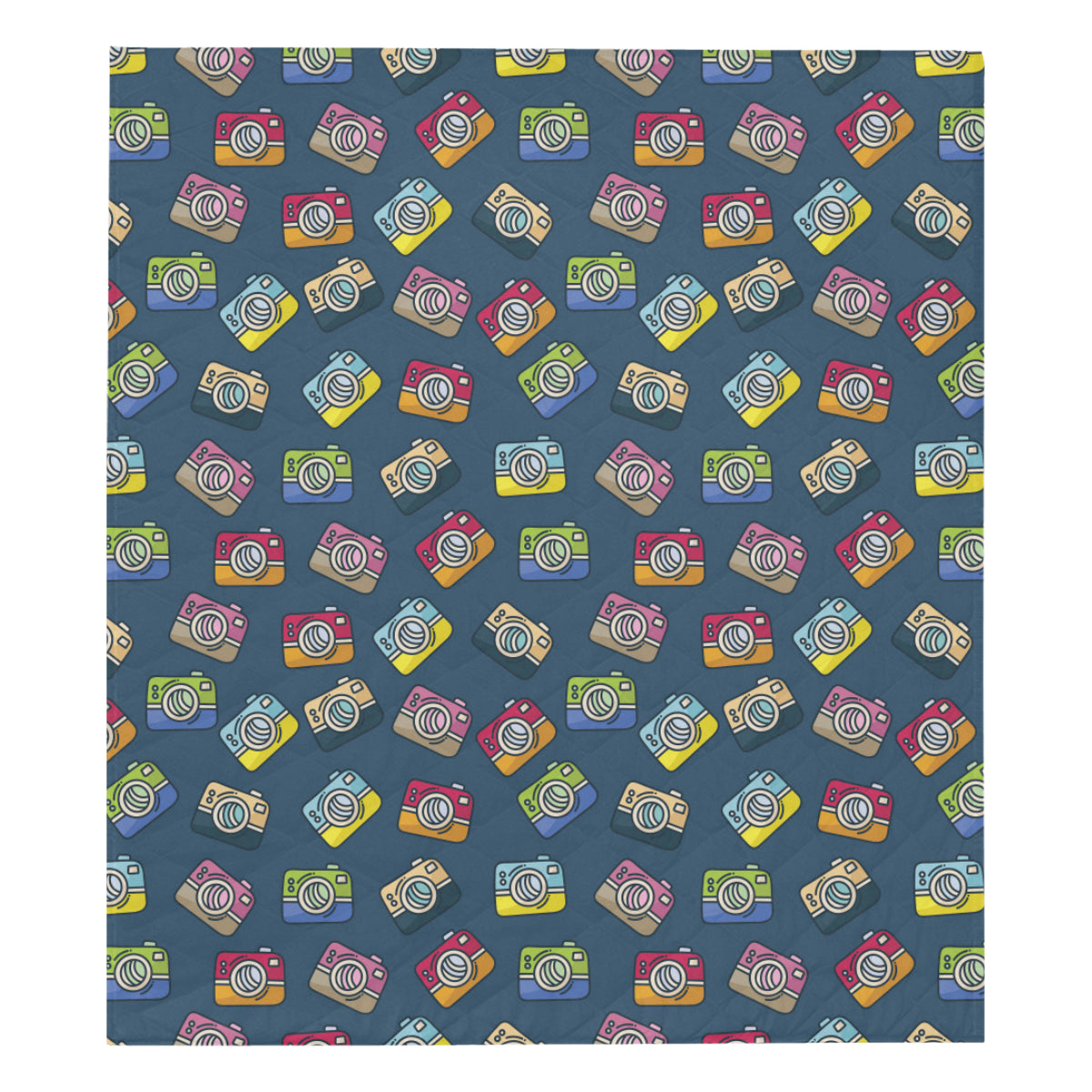 Camera Pattern Print Design 03 Premium Quilt