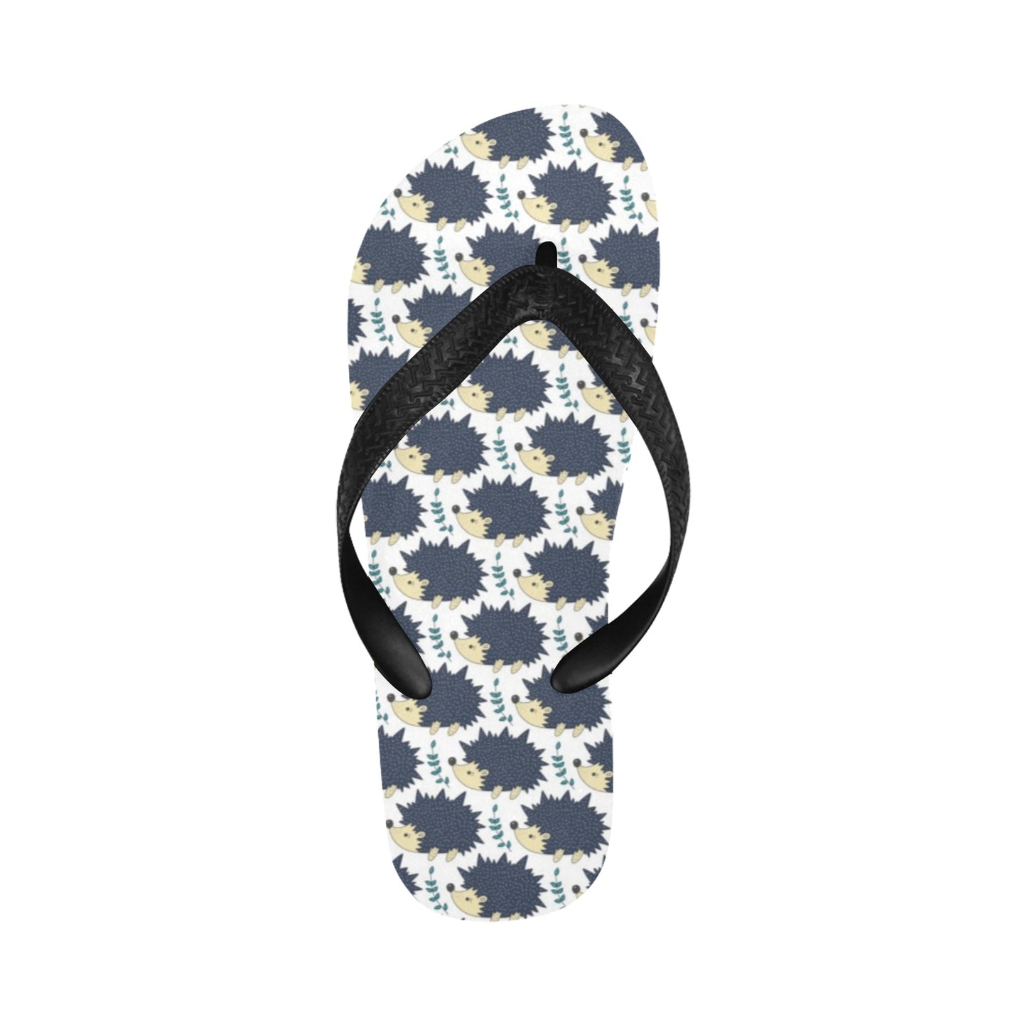 Hedgehog Print Design LKS401 Flip Flops