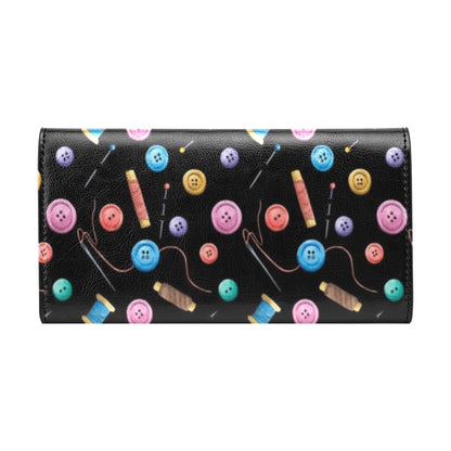 Sewing Print Design LKS309 Women's Trifold Wallet