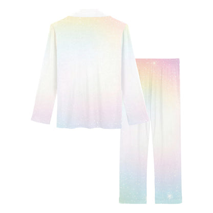 Nebula Pattern Print Design A02 Women's Long Pajama Set