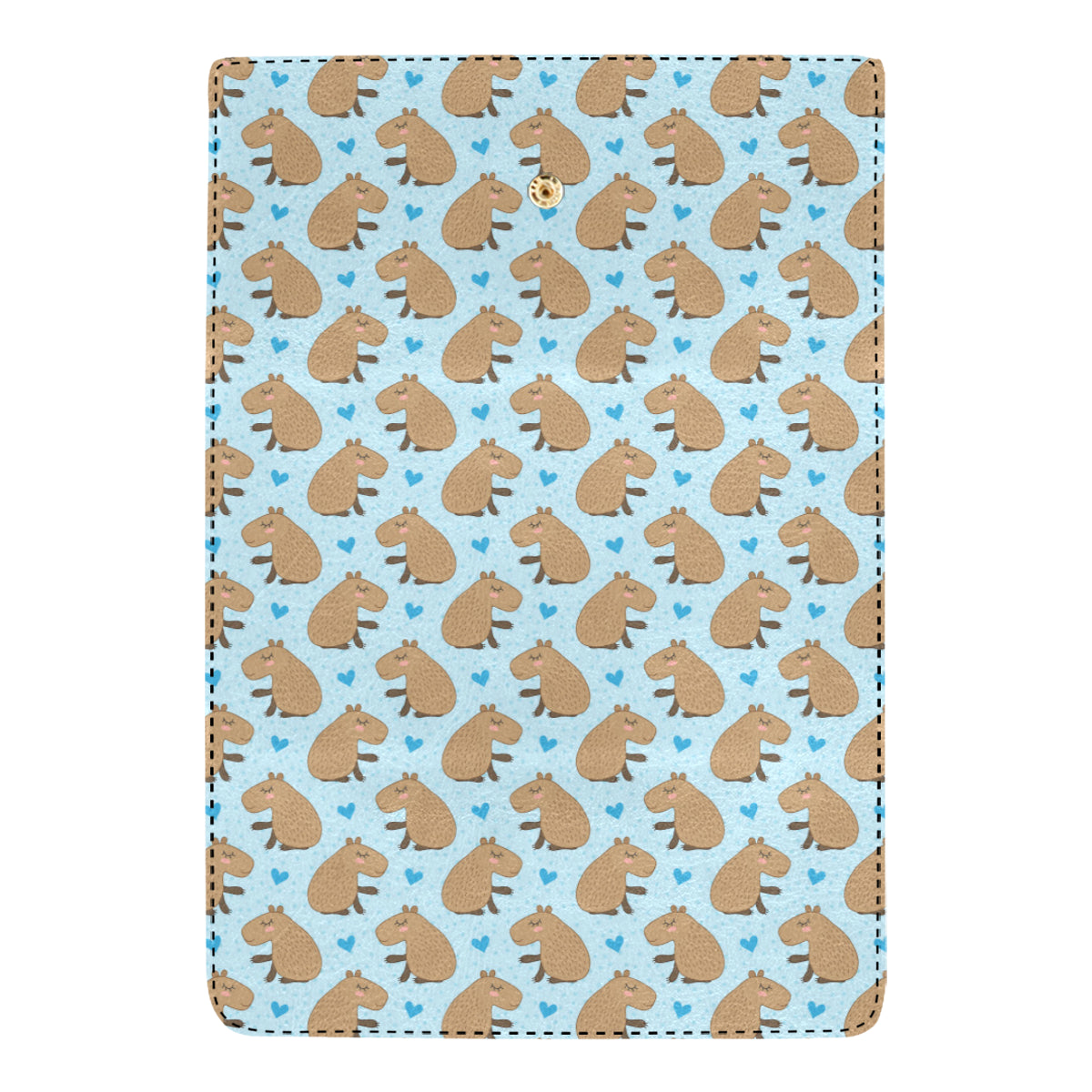 Capybara Pattern Print Design 01 Women's Trifold Wallet