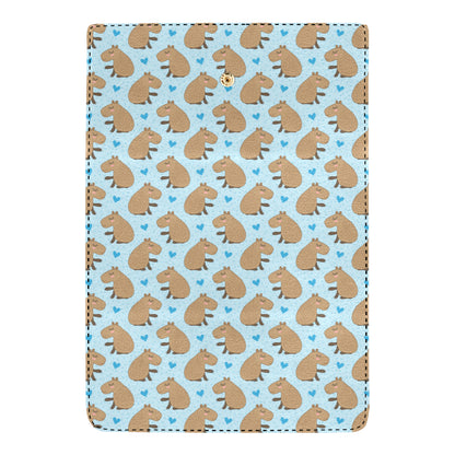 Capybara Pattern Print Design 01 Women's Trifold Wallet