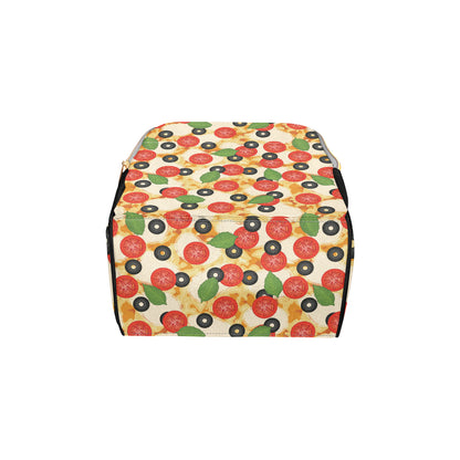 Pizza Pattern Print Design A05 Diaper Bag Backpack