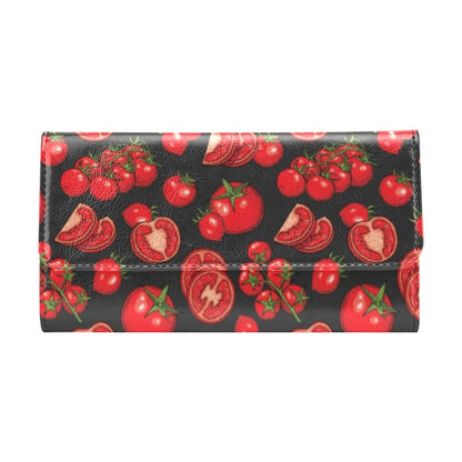 Tomato Print Design LKS303 Women's Trifold Wallet