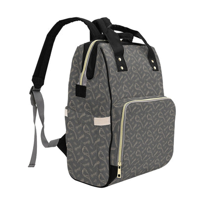 Steak Print Design LKS302 Diaper Bag Backpack